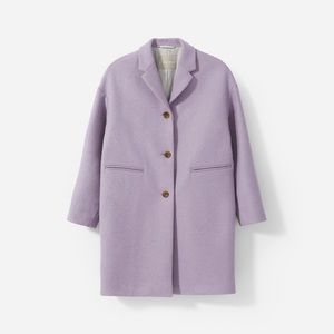 Everlane Wool Purple Cocoon Coat